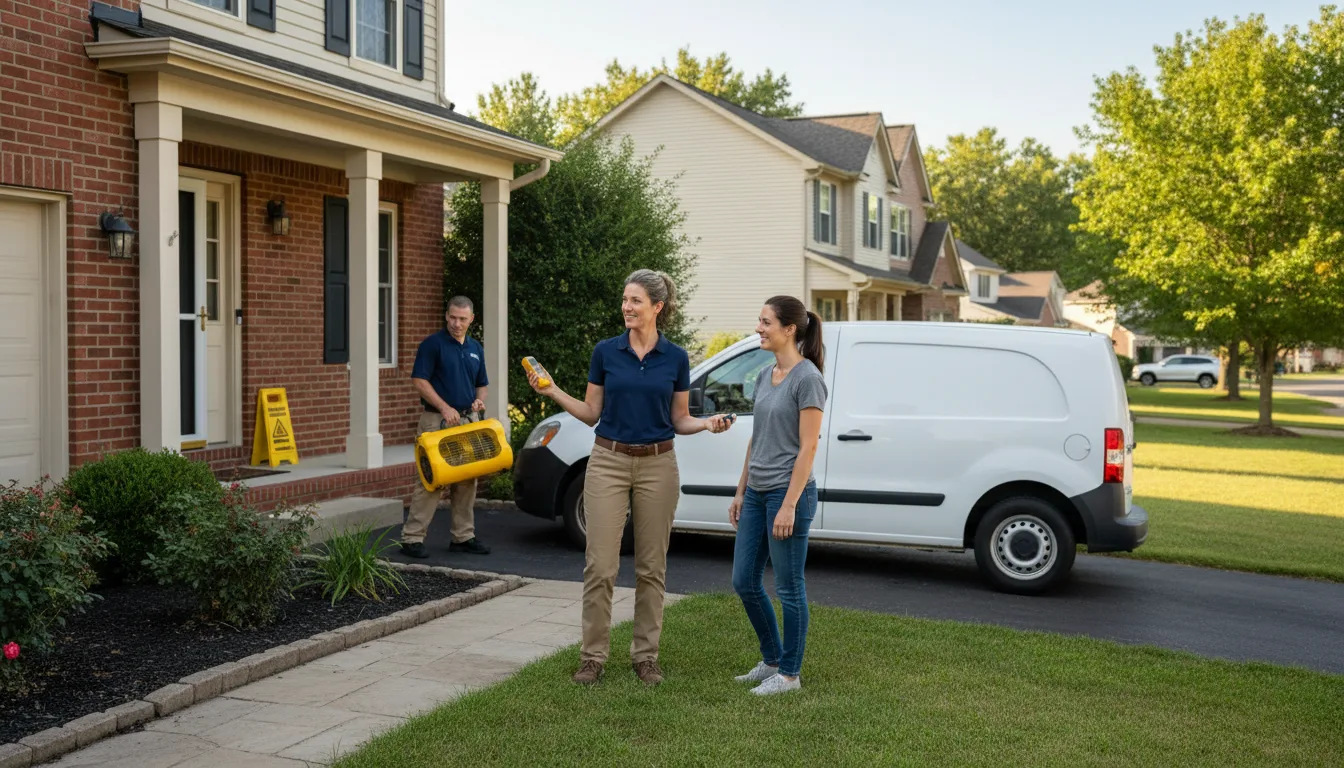 Residential water damage restoration in Philo, CA